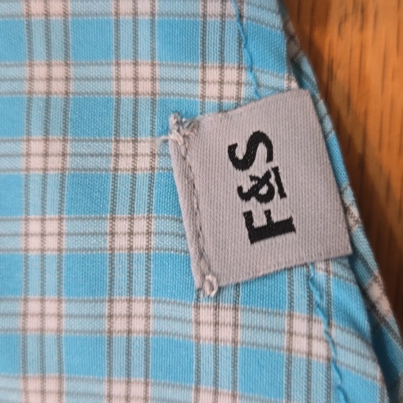 NWT Field & Stream Men's S Fishing Outdoor Short Sleeve Button-Up Plaid Blue - Picture 3 of 11